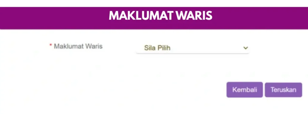 MAKLUMAT WARIS STR 2025